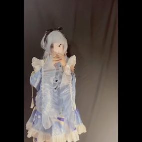 #沐沐酱 #Cos #原神 #神里绫华 #自慰