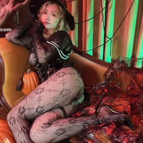 #福利姬 #麻花酱 万圣节魔女 5