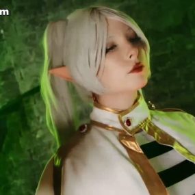 mollyredwolf cosplay 芙莉莲 口交 后入 福利姬