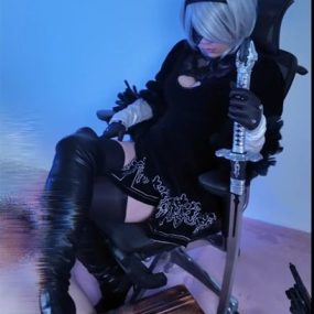 #安女王 #Cos #2B #足交 #调教